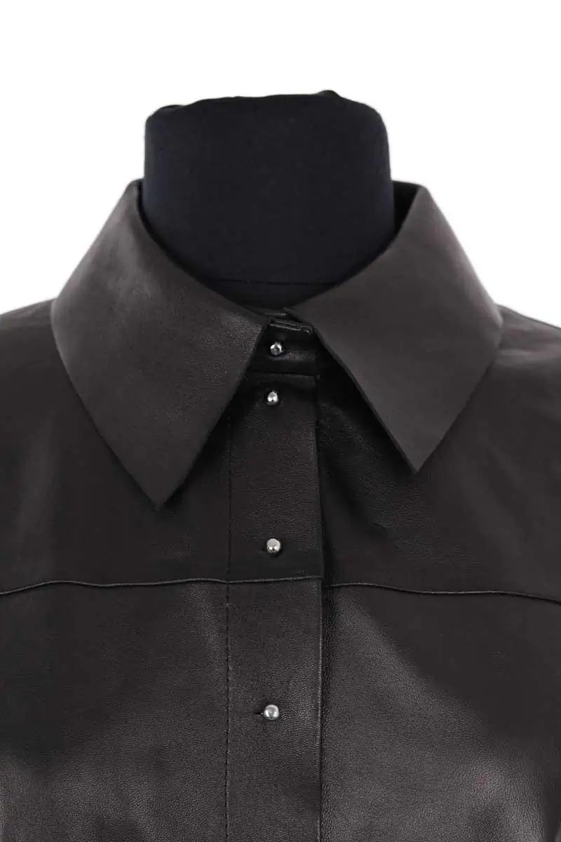 Chemise Max Mara Noir en Cuir