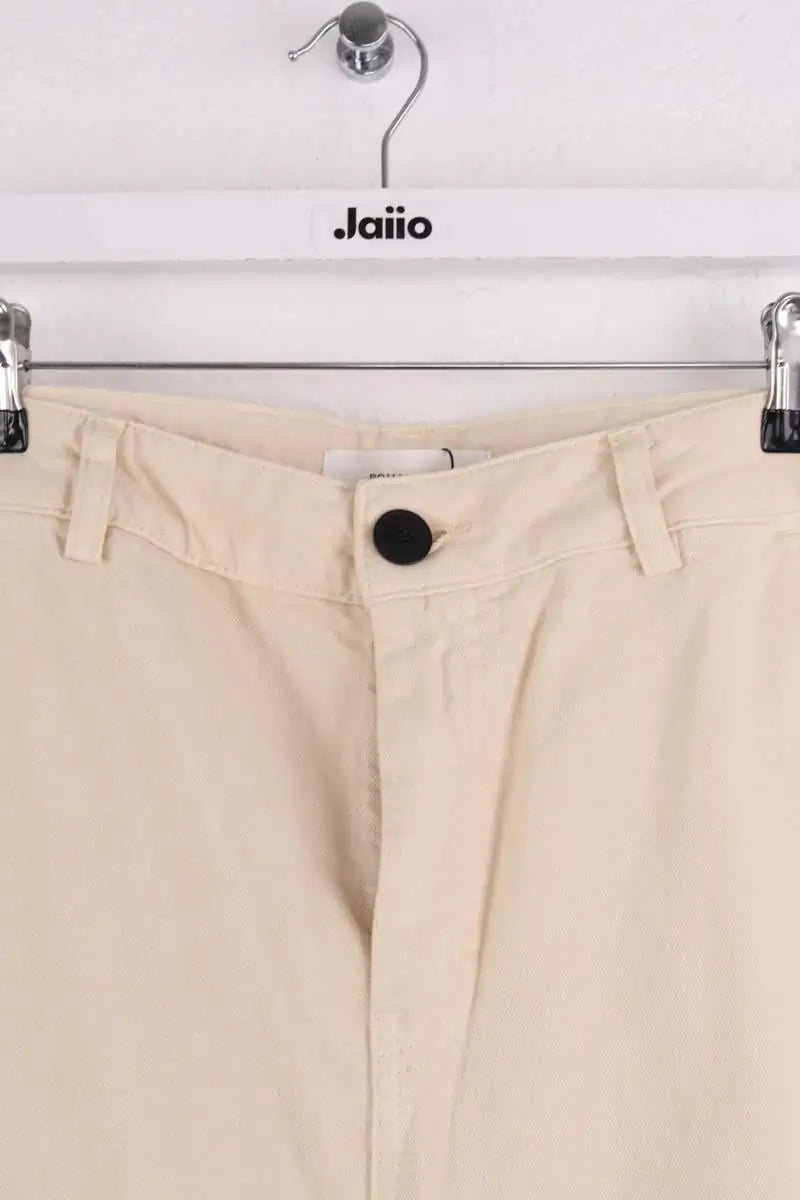 Jean large Pomandère Beige en Coton