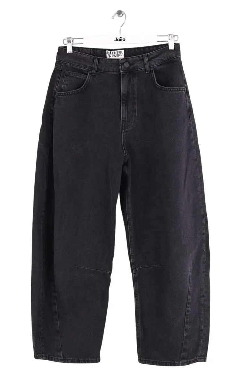 Jean large Essentiel Antwerp Noir en Coton, taille M - Seconde Main