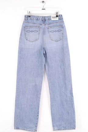 Jean droit Claudie Pierlot Bleu en Coton