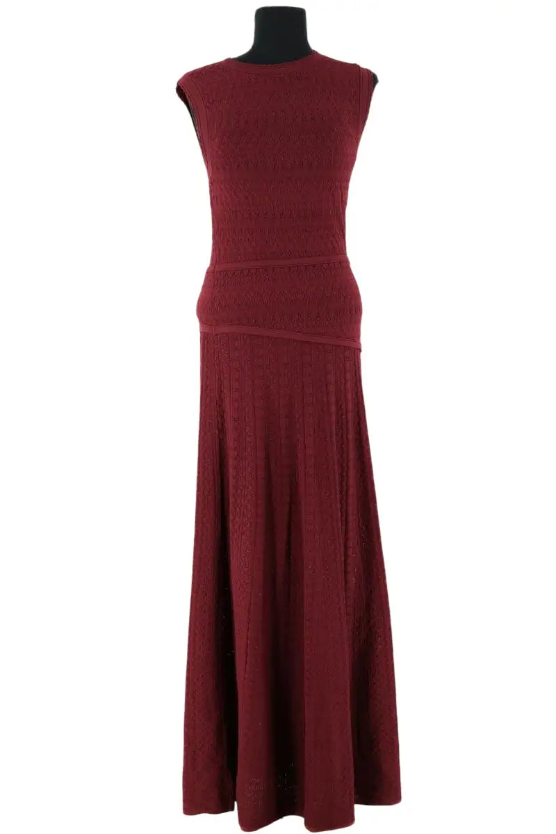 Robe sans manches Sandro Bordeaux en Viscose, taille M - Seconde Main