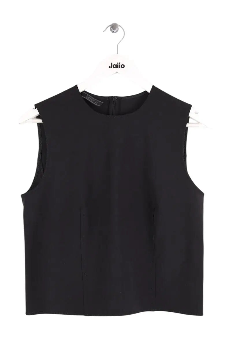 Blouse Prada Noir en Synthétique, taille M - Seconde Main