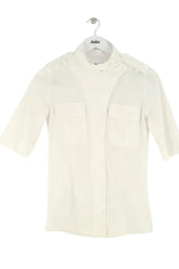 Chemise Barbara Bui Blanc en Coton, taille S - Seconde Main