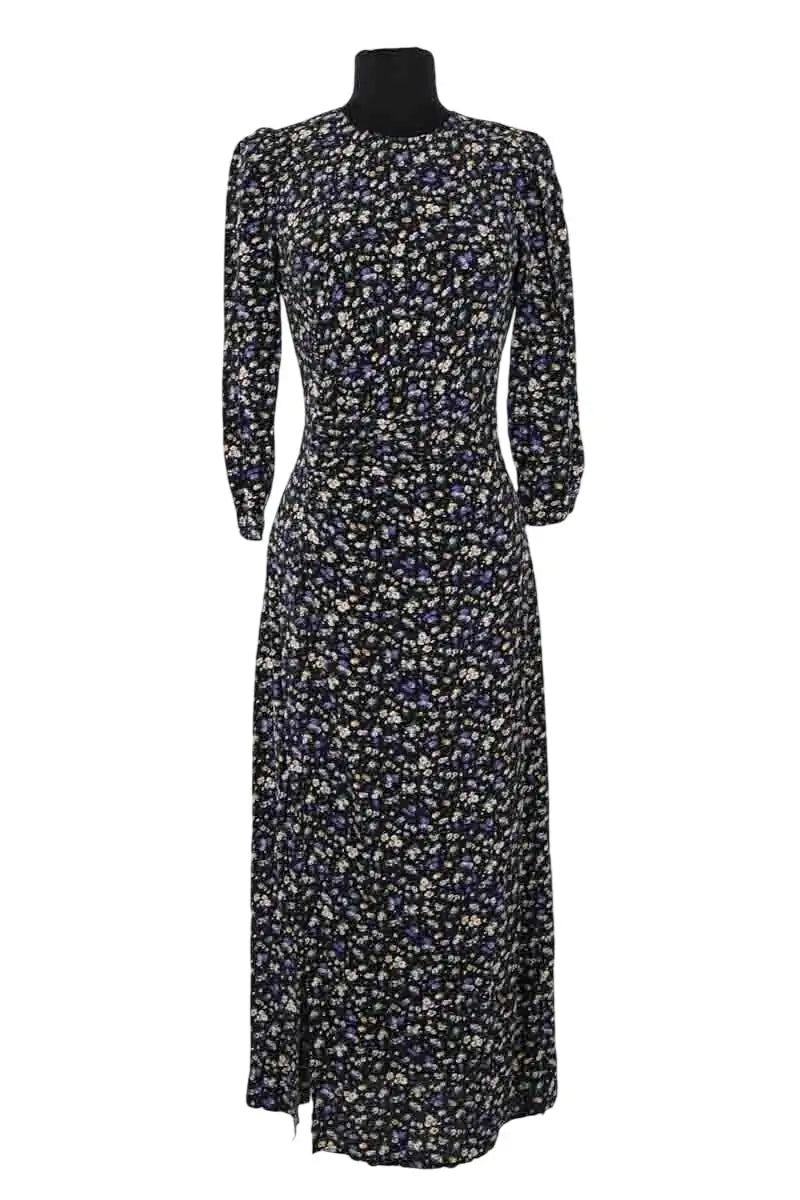 Robe Sézane Noir en Viscose, taille XS - Seconde Main