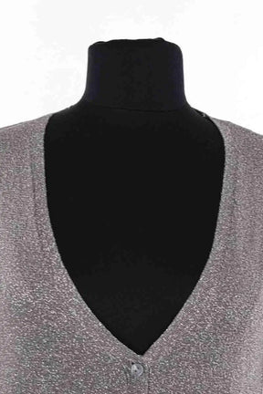 Gilet Patrizia Pepe Gris en Viscose