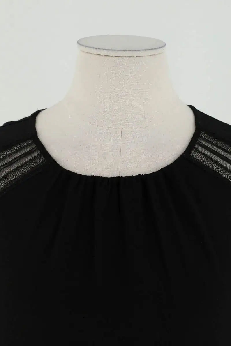 Robe Sandro Noir en Viscose
