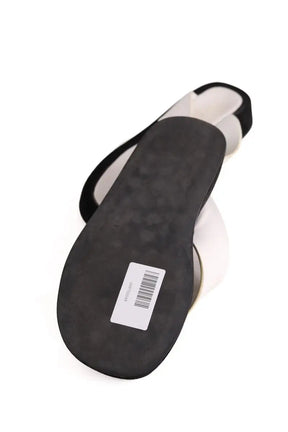 Sandales The Row Blanc en Cuir