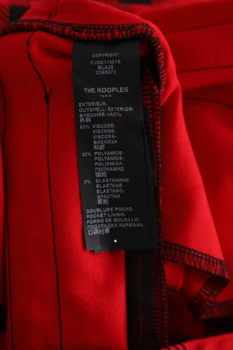 Pantalon court The Kooples Rouge en Viscose