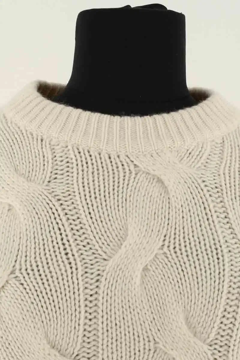 Pull Eric Bompard Ecru en Cachemire