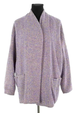 Veste Six Soeurs Violet en Laine, taille S - Seconde Main