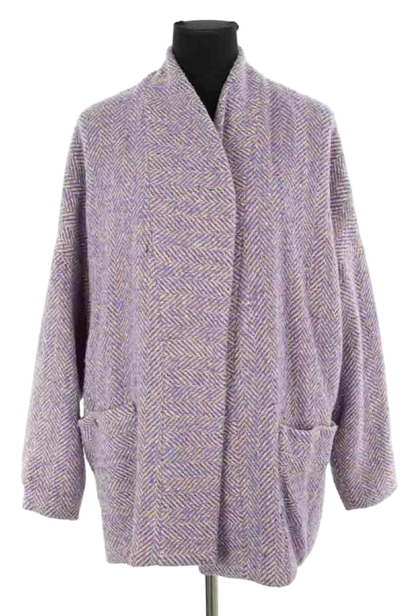 Veste Six Soeurs Violet en Laine, taille S - Seconde Main