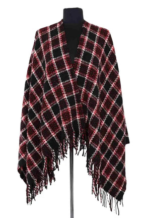 Poncho Maje Rouge en Synthétique, taille TU - Seconde Main