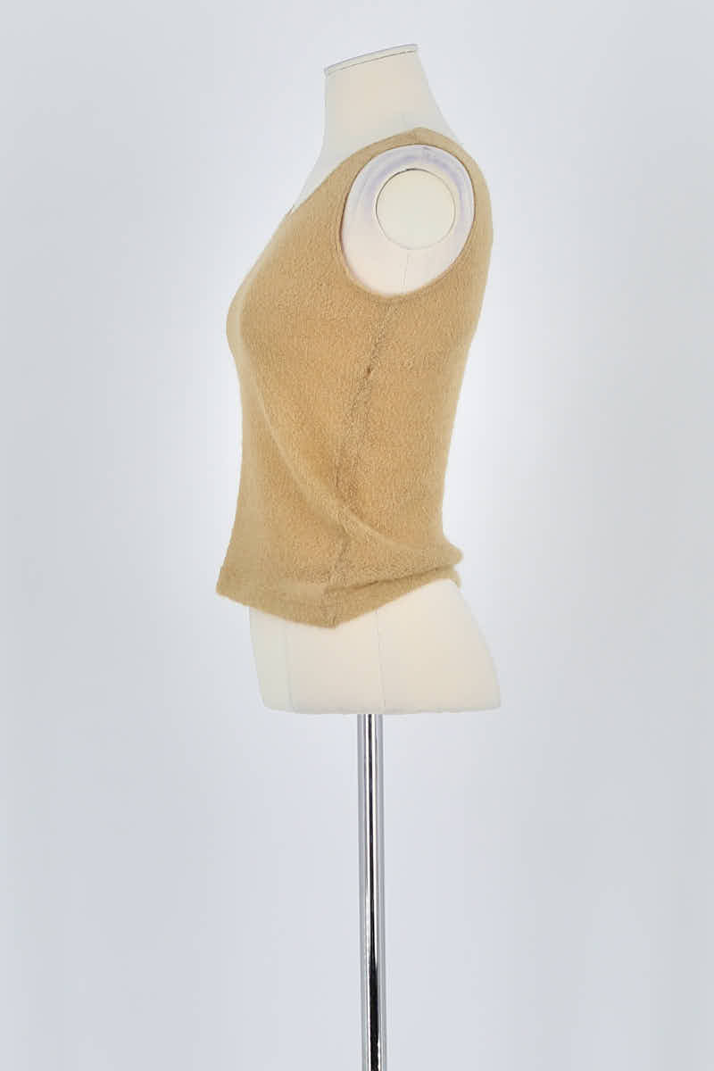 Top sans manche Plein Sud  Beige
