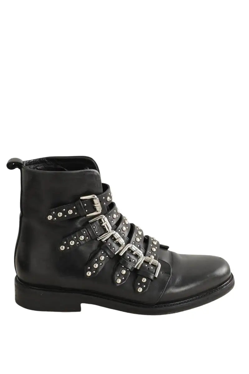 Boots à boucles Maje  Noir