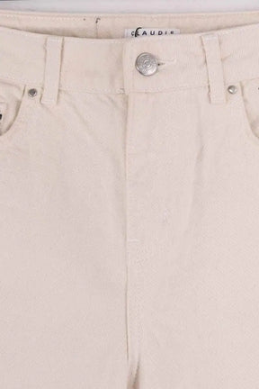 Jean droit Claudie Pierlot Ecru en Coton