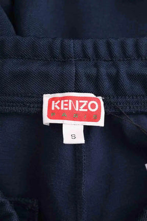 Pantalon droit Kenzo Bleu en Synthétique