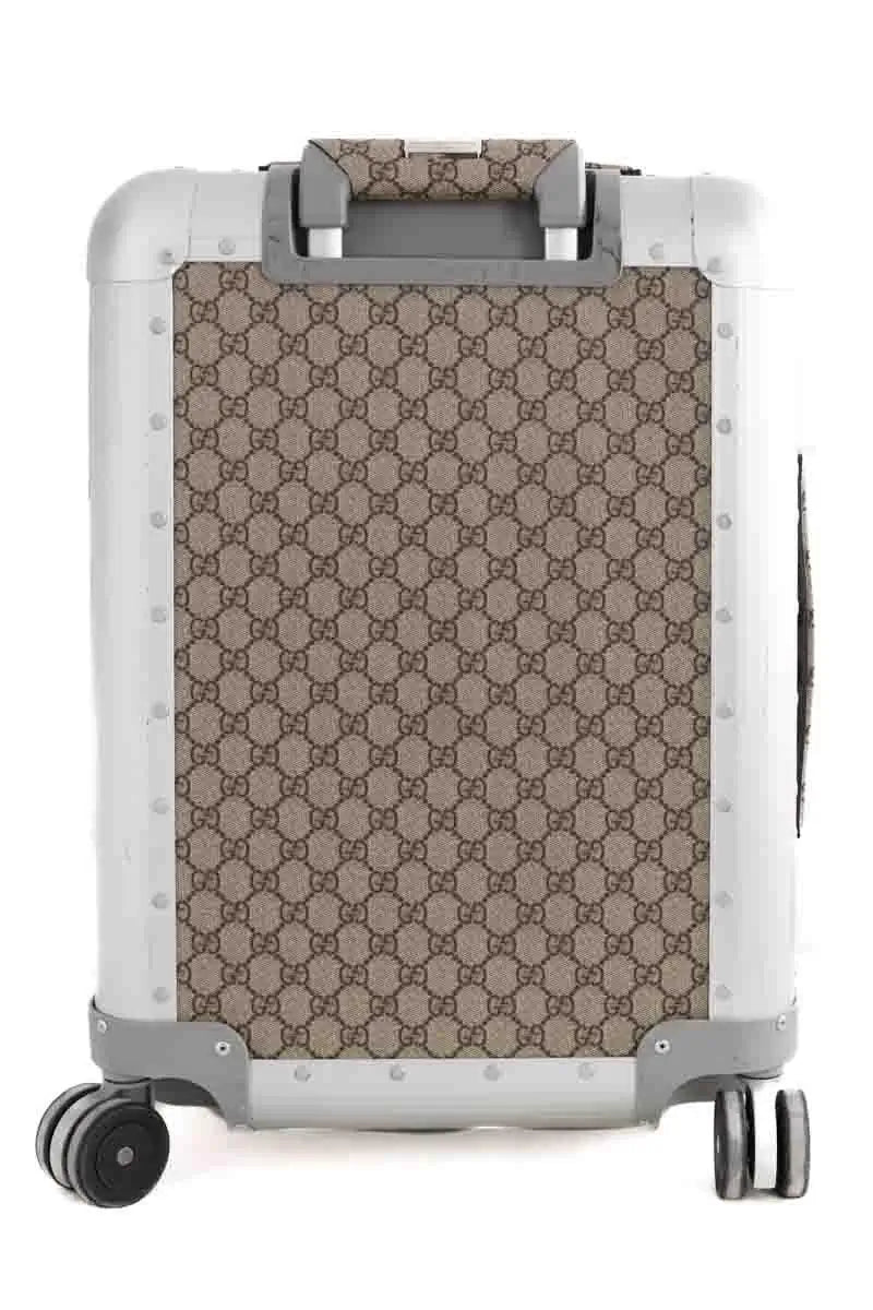 Valise à roulettes Gucci Porter Beige en Métal
