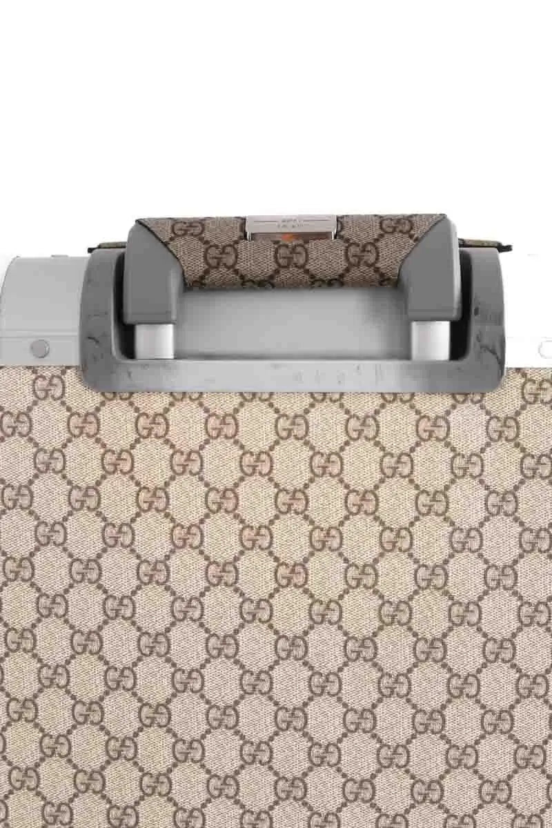 Valise à roulettes Gucci Porter Beige en Métal