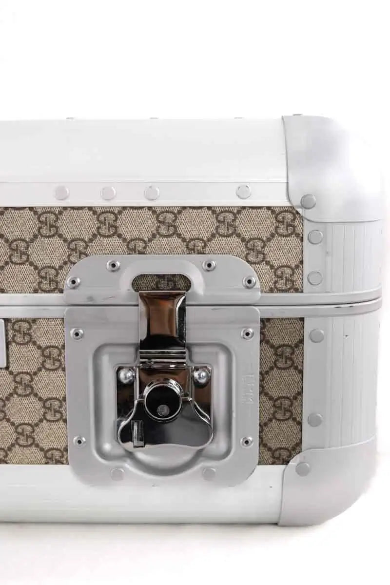 Valise à roulettes Gucci Porter Beige en Métal