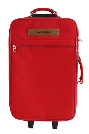 Valise Lancel Rouge en Tissu - Seconde Main