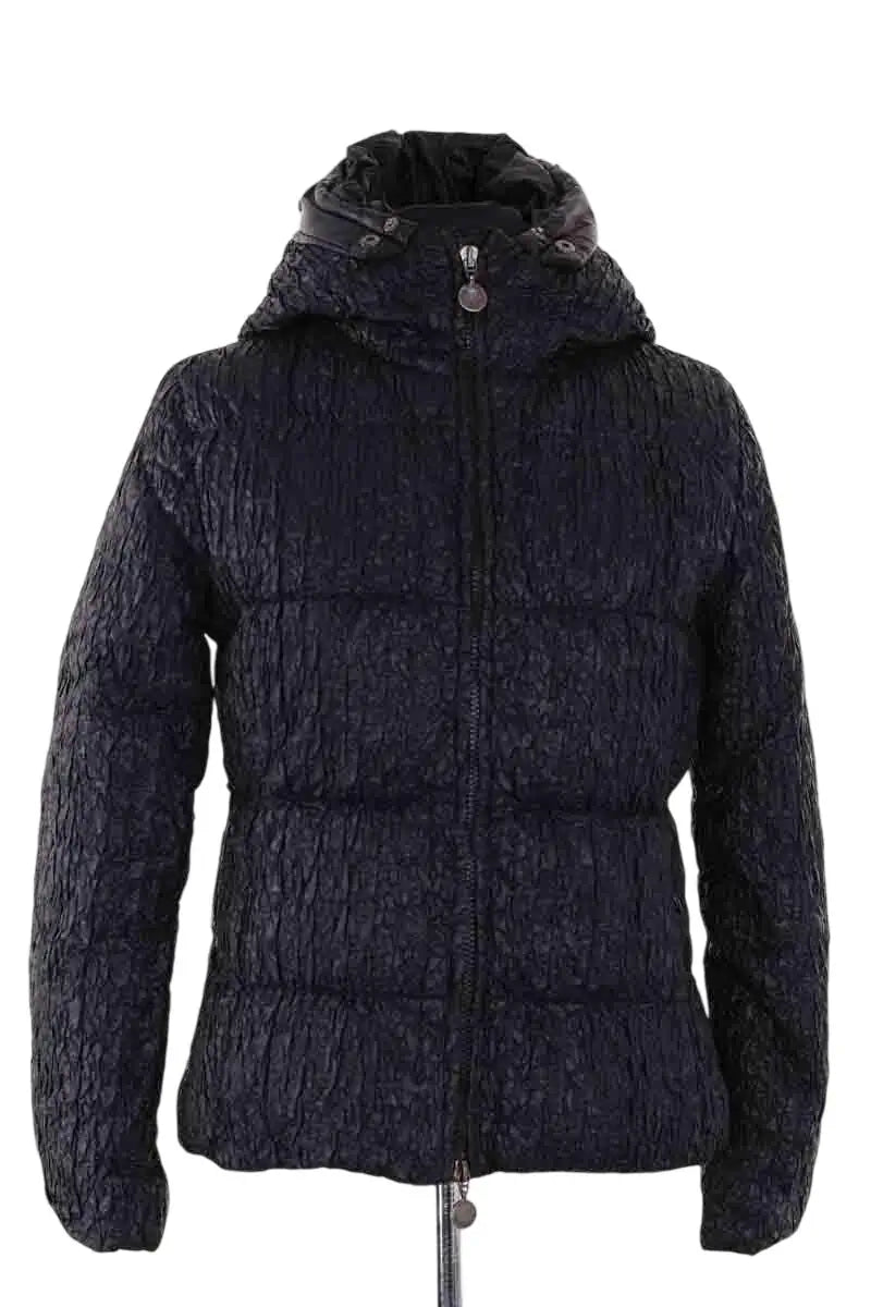 Doudoune Moncler Noir en Synthétique, taille S - Seconde Main