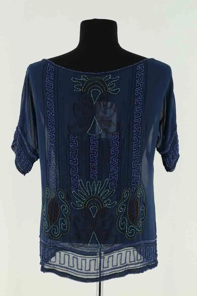 Blouse Antik Batik Bleu en Synthétique