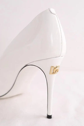 Talons Dolce & Gabbana Blanc en Cuir