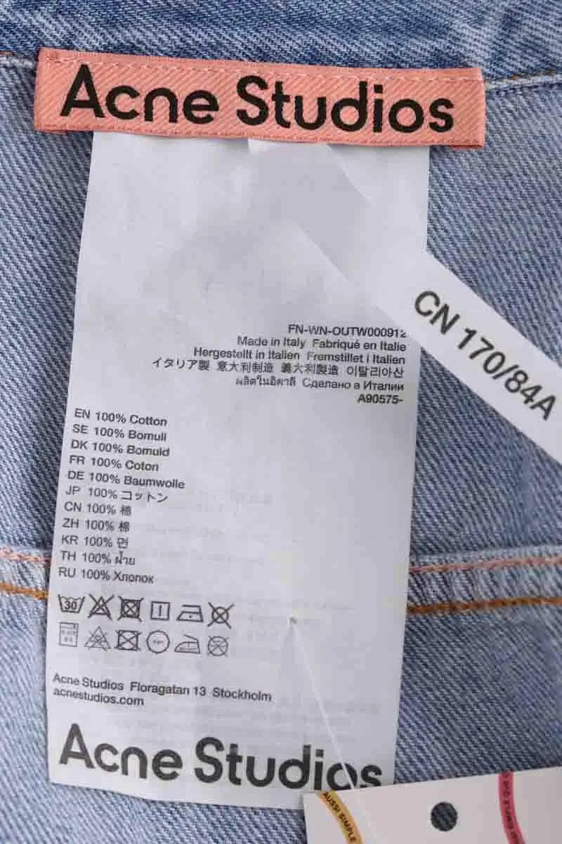 Veste Acne Studios Bleu en Coton