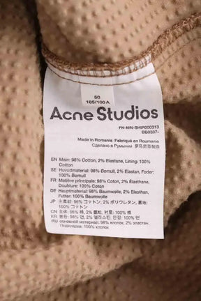 Veste Acne Studios Camel en Coton