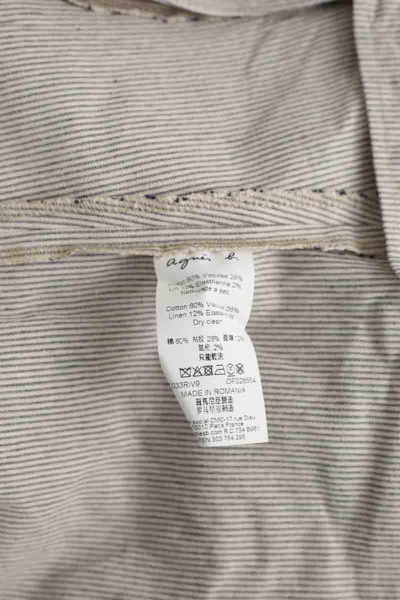 Veste Agnès B. Ecru en Coton