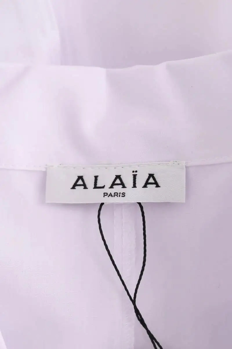 Veste Alaïa Blanc en Coton