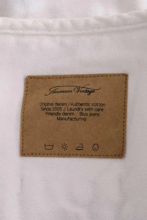 Veste American Vintage Blanc en Coton