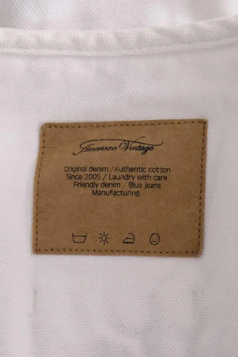 Veste American Vintage Blanc en Coton
