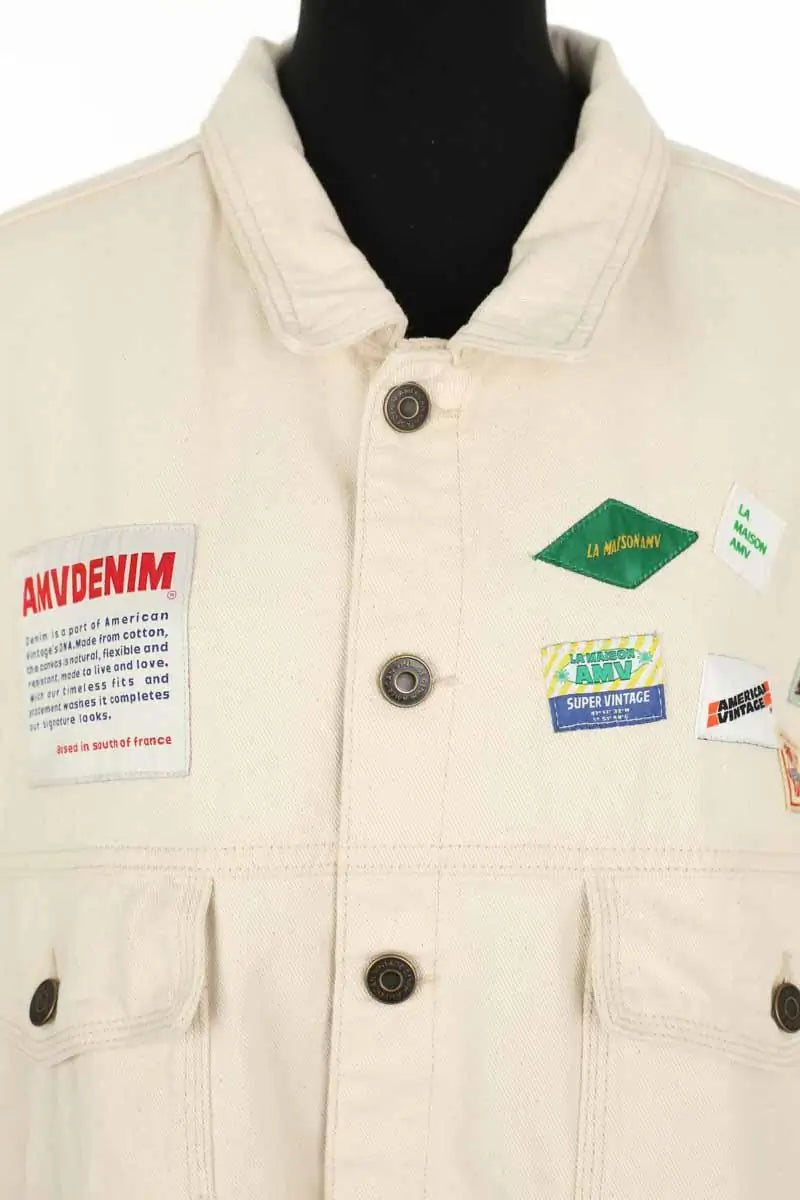 Veste American Vintage Ecru en Coton