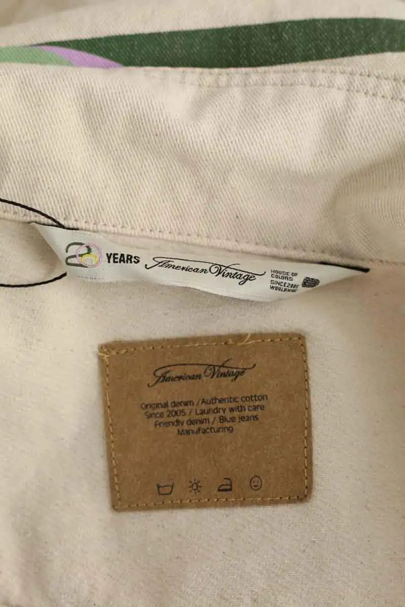 Veste American Vintage Ecru en Coton