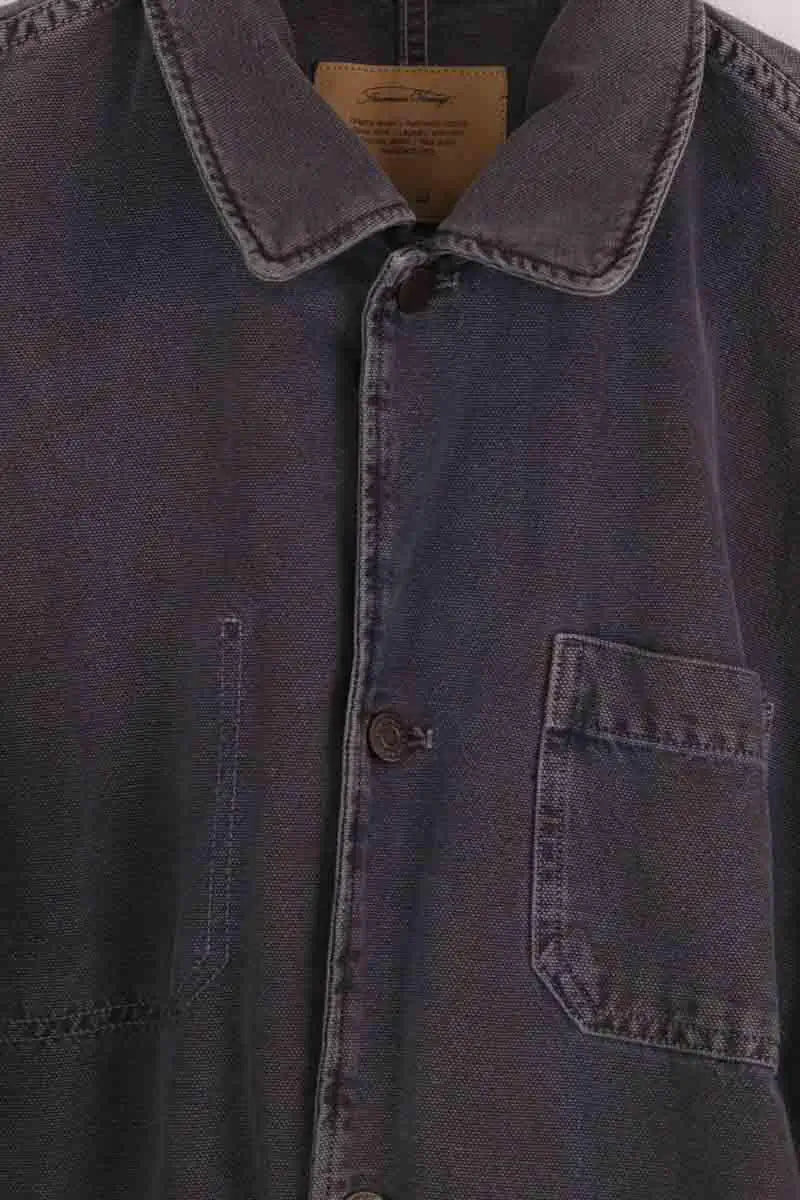 Veste American Vintage Gris en Coton