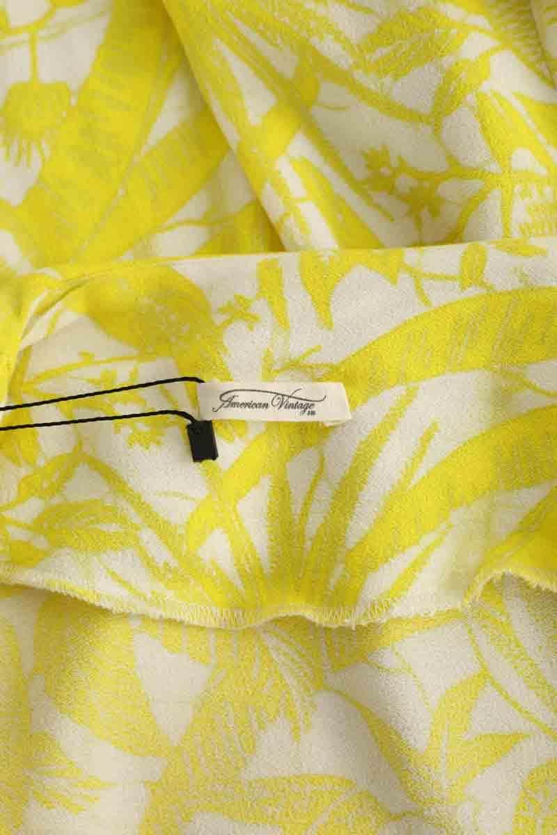 Veste American Vintage Jaune en Viscose