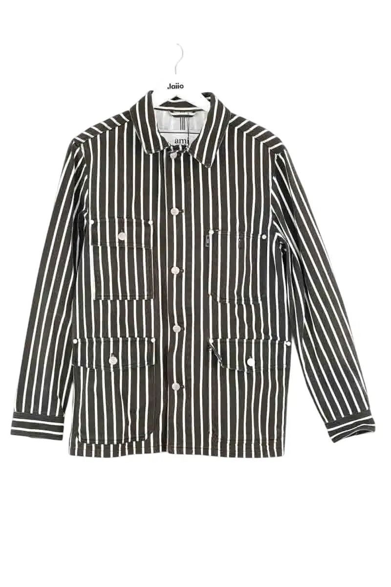 Veste Ami Noir en Coton, taille S - Seconde Main