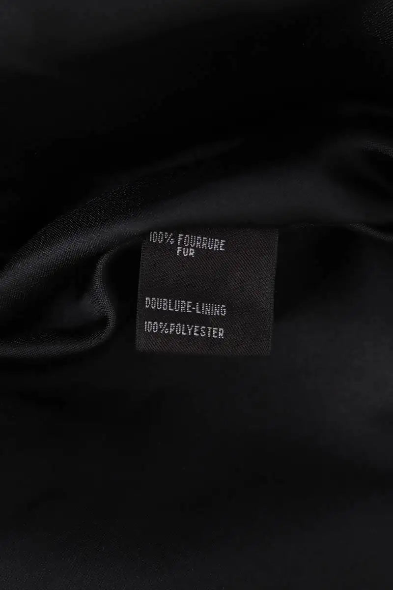 Veste Antik Batik Noir en Fourrure