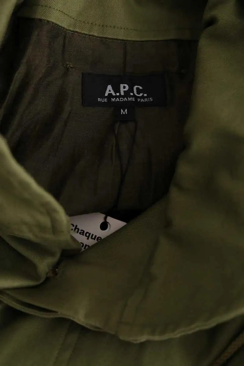 Veste APC Kaki en Coton