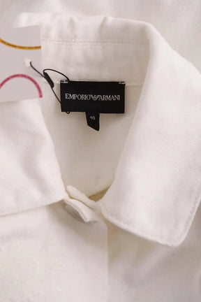 Veste Armani Blanc en Coton