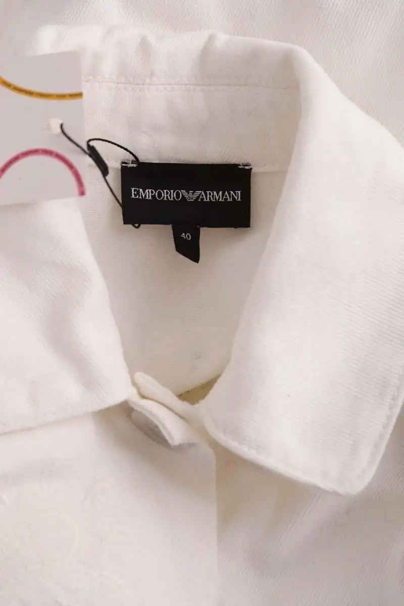 Veste Armani Blanc en Coton