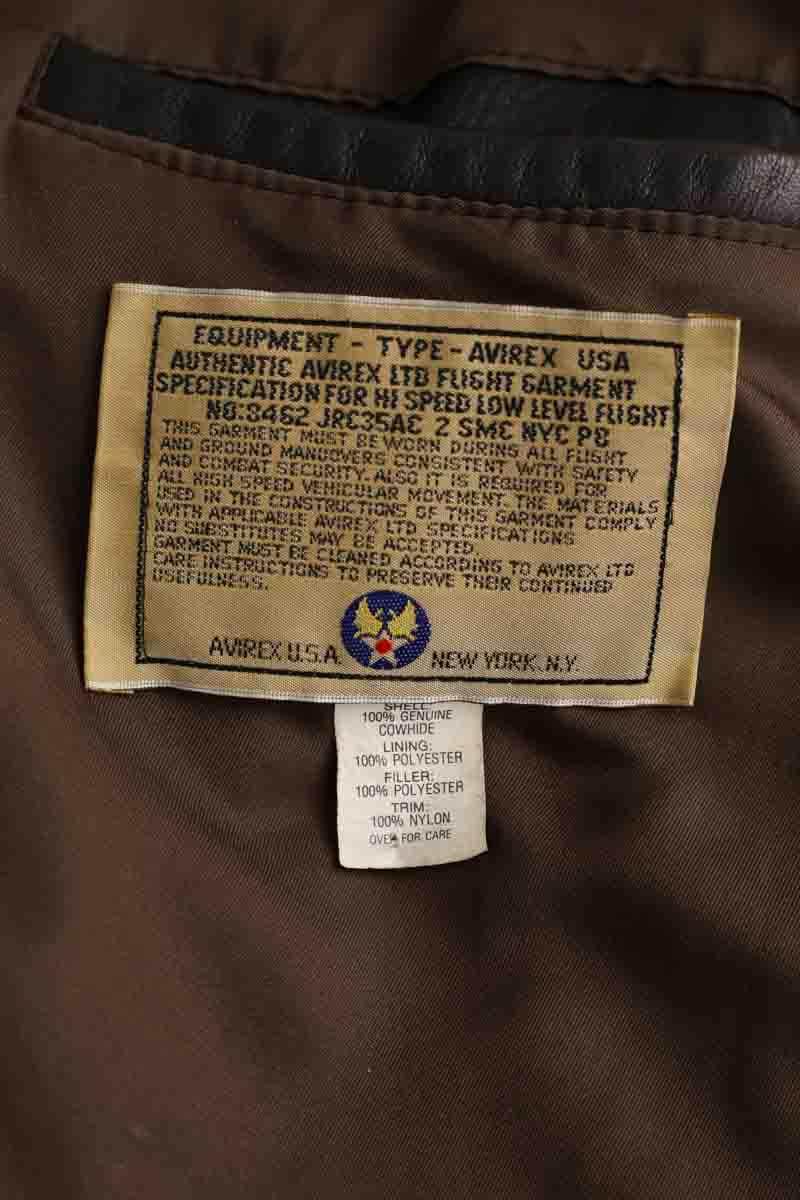 Veste Avirex Marron en Cuir