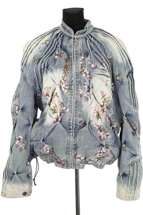 Veste Badson Cherry blossom Bleu en Coton, taille L - Seconde Main