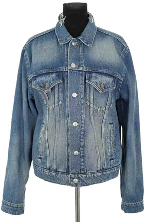 Veste Balenciaga Bleu en Coton, taille L - Seconde Main