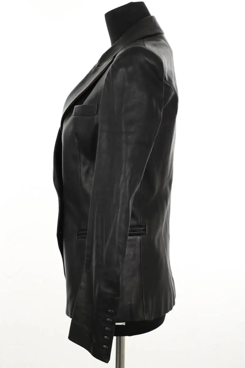 Veste Balmain Noir en Cuir