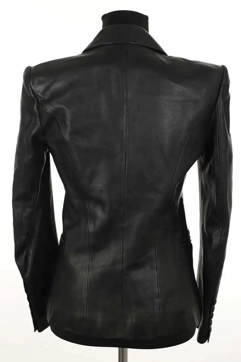 Veste Balmain Noir en Cuir