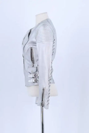 Veste Barbara Bui Argent en Cuir