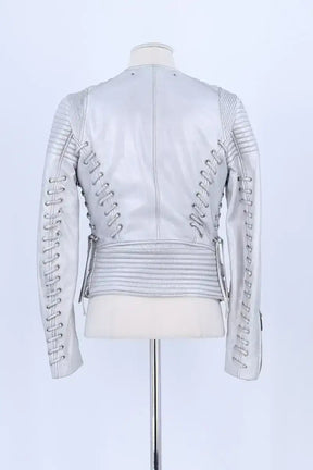 Veste Barbara Bui Argent en Cuir