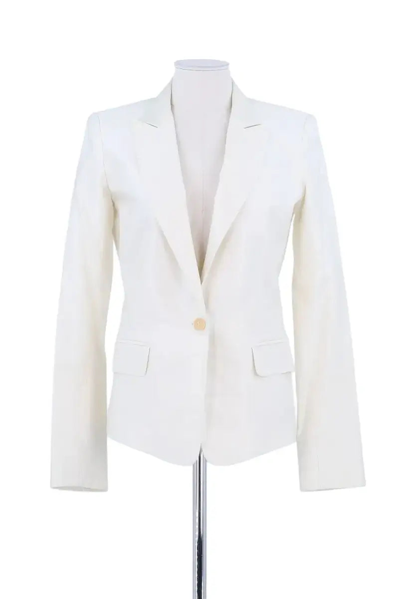 Veste Barbara Bui Blanc en Coton, taille XXS - Seconde Main